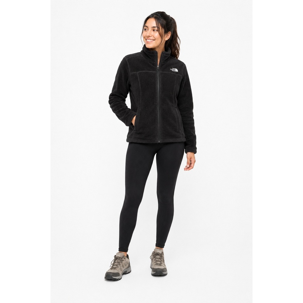 The North Face Women S Osito Fleece Jacket Black Full‎ Zip Soft Warm Winter Coat